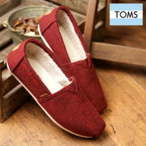 Toms Womens Natural Felt Faux Shearling Classics